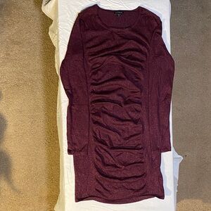 Express Deep Burgundy with Sparkle Dress